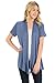 Pastel by Vivienne Women's Short Sleeve Open Front Vest
