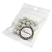 Charisma 20pcs 10mm Crystal Rhinestone Round Disco Ball Pave Beads Charms for Jewelry Makings DIY, Clear White