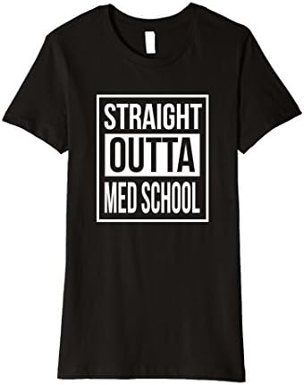 Women's Medical School Med Student T-Shirt Graduation MD Doctor Gift Small Black