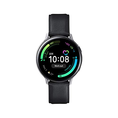 Samsung Galaxy Watch Active2 Smartwatch Bluetooth 44 mm in Acciaio Inossidabile e Cinturino in Pelle, con GPS, Sensore…
