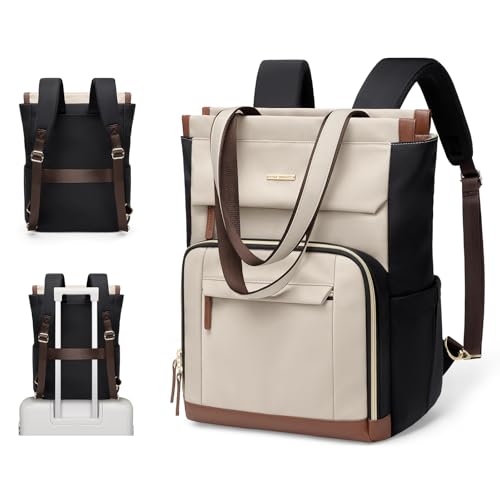 GOLF QUALITY Rucksack Damen, Laptop Rucksack 16 Zoll, Tote Bag Arbeitstasche Backpack Groß, Rucksäcke Elegant für Casual Daypacks, Business Rucksack,