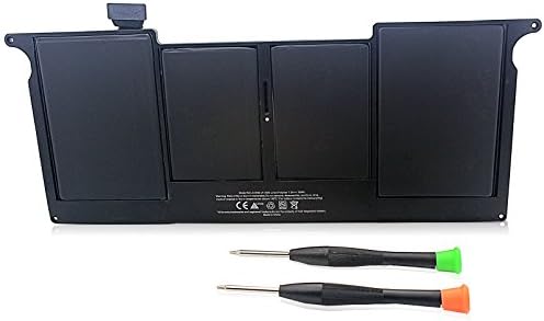ADDWR New Laptop Battery for Apple A1406 A1495 Macbook Air 11", also fits A1370 (Mid 2011 version) A1465 (Mid 2012 Mid 2013 Early 2014 version) + Two Free Screwdrivers [Li-Polymer 4-cell 39Wh/5200mAh]