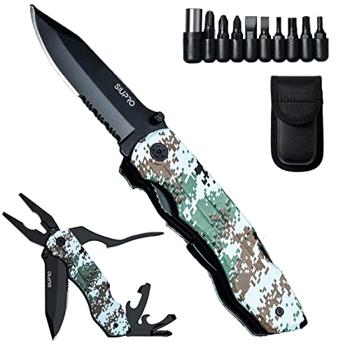 Multitool Pocket Knife Men, Gifts for Dad Husband