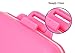 Meta-U Small Pill Box Supplement Case for Pocket or Purse - 3 Removable Compartments Travel Medication Carry Case - Daily Vitamin Organizer Box (Pink)