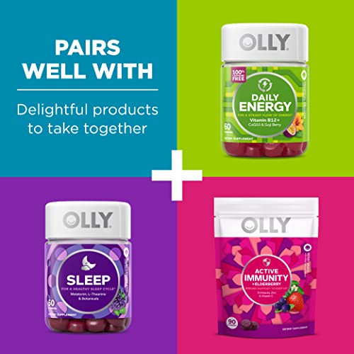 OLLY Goodbye Stress Gummy, GABA, LTheanine, Lemon Balm, Stress Relief