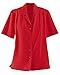 Donnkenny Solid Camp Shirt, Tomato, 2X