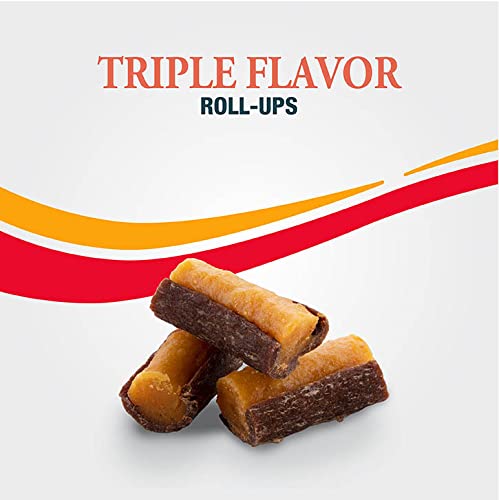 GOOD’N’FUN GOOD ‘N’ TASTY TRIPLE FLAVOR ROLL UPS 4 OZ CHEESE, BEEF, PORK