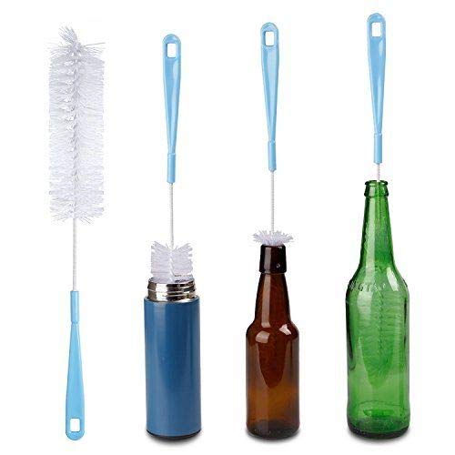 2 Pack Long Bottle Brushes, Bottle Cleaning Set Brush Cleaner for
