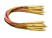CrazyEve Circular Colorful Tube Bamboo Knitting Needles Set 18 Sizes 16