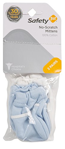 Safety 1st No-Scratch Mittens*2 Pairs, Blue (IH319) 2