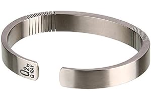 QRAY Q2 Pure Titanium 100% Pure Titanium Golf Athletic Bracelet Men Women C-Shaped Health Wellness Bracelet