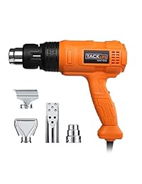 TACKLIFE Pistola de calor de alta resistencia 1500 W 122 °F ~ 1022 °F (122.0 °F   550) tres ajustes de temperatura, cuatro boquillas de protección contra sobrecarga, pintura para despegar, tubos doblados, iluminación para barbacoa   HGP70AC