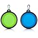 Starling's Collapsible Dog Travel Bowl - Water & Food Bowl Set By Silicone BPA Free & FDA Approved- W/D-Ring. Foldable, Portable - Ideal for Traveling, Hiking, Camping.