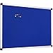 XBoard Blue Bulletin Board 36 x 24 in, Wall Mounted Fabric Message Notice Board with Aluminum Framed for Home Office School
