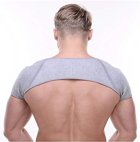 HELIALTH Shoulder Brace Double Shoulder Support Belt, for Protector Shoulder Injury Prevention and Help Recovery, Adjustable Brace Correction Band,A,M