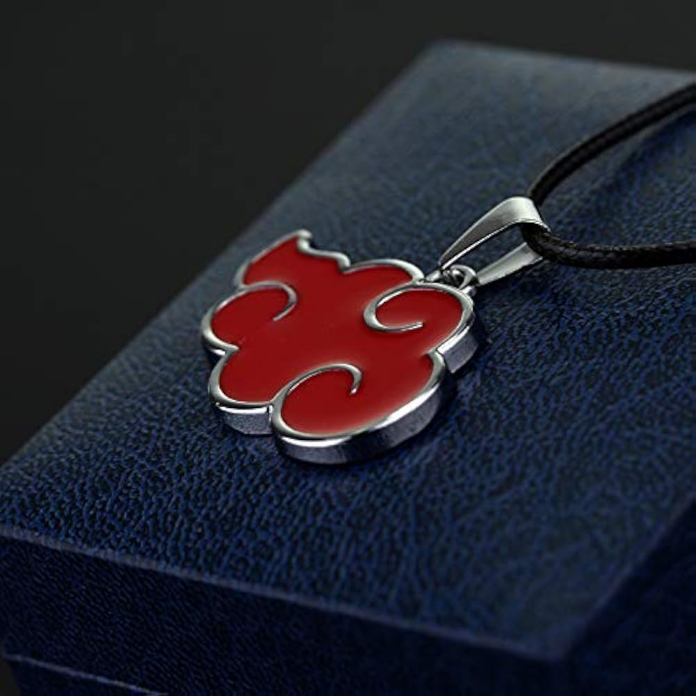 New Anime Naruto Akatsuki Red Cloud Pendant Cosplay Necklace Gift Other