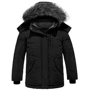 ZSHOW Waterdichte winterjas voor meisjes, zachte fleece jas, gevoerde parka, katoen, gevoerde bufferjas