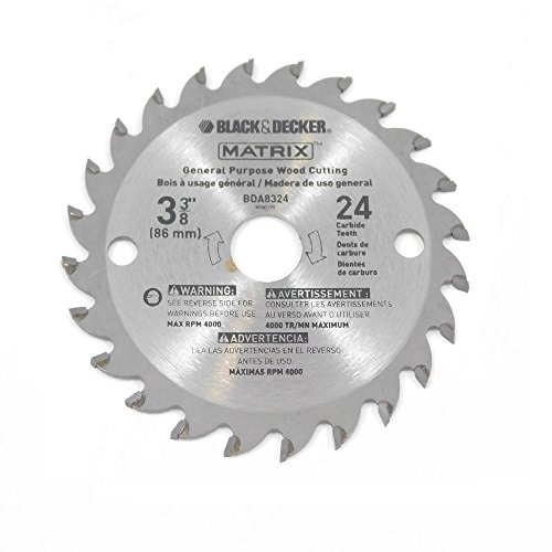 Black & Decker BDCMTTS Matrix Saw Replacement 3-3/8" 24t Carbide Blade # 90585148