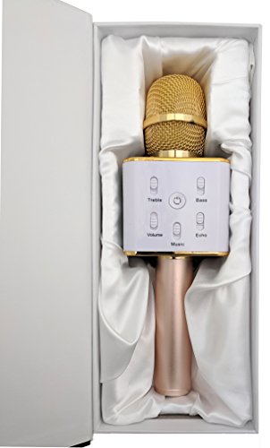 Templeton-3-in-1-Wireless-Karaoke-Microphone-w-Built-In-Bluetooth-Speaker-Echo-Effects-Functions-Use-w-iPhone-Apple-Android-PC-Smartphones-w-Free-Cell-Phone-Lyrics-Holder