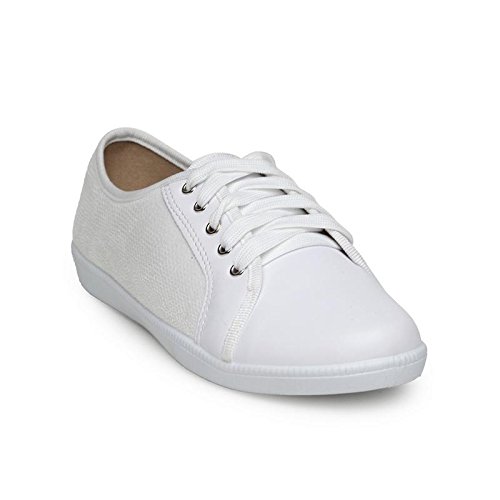 white sneakers flat