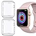 [2 Pack] Compatible for Apple Watch Series 1 42mm Case, iMieet Soft TPU Screen Protector All-Around Protective 0.3mm HD Clear Ultra-Thin Cover Case for Apple Watch 42mm Series1