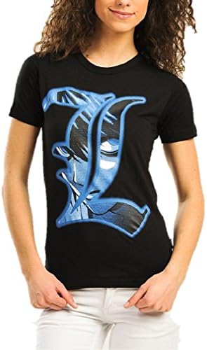 DEATH NOTE "L" Anime Manga Women T-shirt (X-Large)