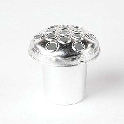 10cm Memorial Grave Vase Container Grave Pot Insert Aluminium