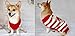 Cute Reindeer Pet Dog Christmas Knitted Sweater Puppy Cat Winter Sweatshirt Clothes Warm Knitwear Hoodies Red & White