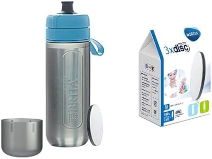 Amazon Brita ブリタ 水筒 直飲み 600ml 携帯用 浄水器 ボトル カートリッジ 1個付き フィル ゴー アクティブ ブルー 日本仕様 日本正規品 Fill Go Active カートリッジ 3個入り セット ブリタ Brita 携帯用浄水器 通販