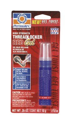 Click Here to See More Images Permatex 27010 High Strength Threadlocker Red Gel Twist, 10 g