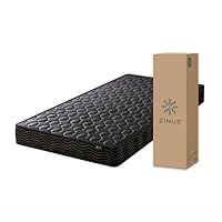 Zinus Basic Pocket Coil Mattress, Thickness 7.9 inches (20 cm), Black, Single