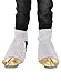 elope Gold Unicorn Costume Back Hooves - Soft Velboa with Elastic Straps and Hook and Loop Fasteners - Standard - Multi-colored