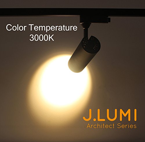 J.LUMI TRK9620 LED Track Light Fixture, 120V AC, 10 Watts, 3000K Warm White, Aluminum Can, Contemporary Style, Track Light, Tracklight Heads, for Compatible Track Rail search RAL1002 - Thumbnail 4