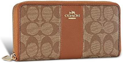 Women’s Long Wallet Long Zipper Wallet Leather Purse Money Organizers Large Capacity Credit Cards Clutch Coin Holder (Brown)