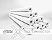 Oodles of Noodles Deluxe Foam Pool Swim Noodles 10 PACK White 52 Inch Wholesale Pricing Bulk Pack and Free Connector