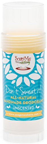 SoapMe All Natural Deodorant Unscented - Don't Sweat It! 3.2 oz