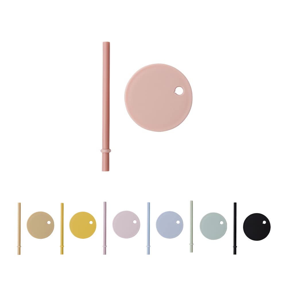 Design Letters Straw Lid for Tritan Baby and Kids Sippy Cup (Nude) | Reusable Straw Lid with Unique Design for Toddlers & Babies | Fits in All Tritan Drinking Cup | BPA and BPS-Free