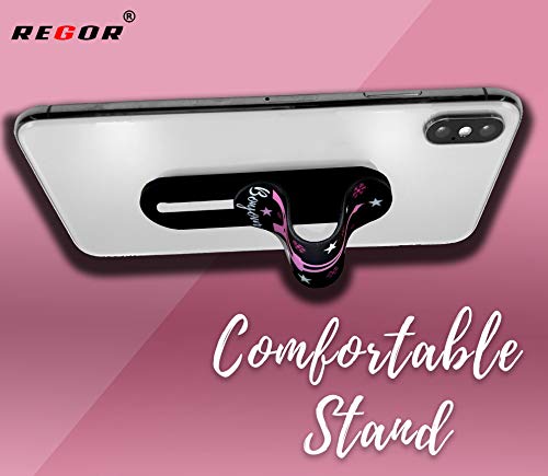 Regor Finger Grip/Selfie Holder and Mobile Stand for iPhones and Android Smartphones - Eiffel Tower