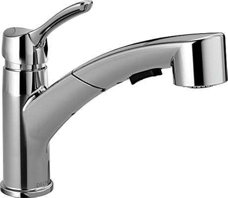 Delta Faucet Collins Single Handle Kitchen Sink Faucet With Pull