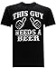 This Guy Needs A Beer Men's Alcohol Cocktail Drinking Humor Funny T-Shirt