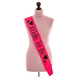 Pink Bride to Be Sash for Bachelorette Party ,Hen Party ,Bridal Shower
