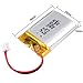 uxcell Power Supply DC 3.7V 850mAh 102535 Li-ion Rechargeable Lithium Polymer Li-Po Battery