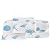 Ocean Inspired Coastal Seashell Sheet Set, includes Flat and Fitted Sheets and Pillow Shams, Twin