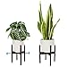Oak & Boo Adjustable Plant Stand Mid Century Modern Indoors Outdoors Planter - Fits Tall Large Pots 9