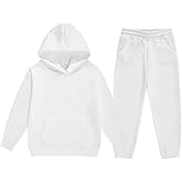 jeecoin Girls Boys Tracksuit Athletic Sweatsuits Pullover Hoodie 2 Pieces Kids Sweatshirt and Jogger Sweatpants Outfits Set