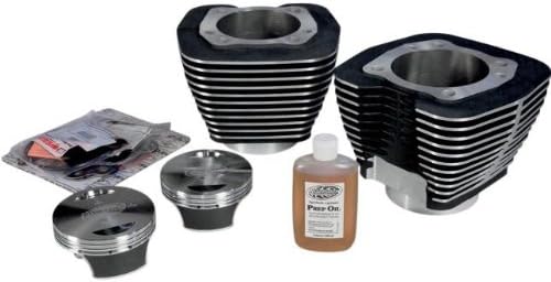 Revolution Performance Monster Big Bore Kit (107in. Flat Top) - Bore 4.125in. - 10.5:1 Compression - Black/Highlighted Fins 201-131W
