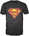 DC Comics Superman Classic Logo Men's Black T-Shirt