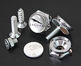 Jaguar License Plate Frame Bolts Screws