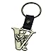 Mickey Mouse Letter V Brass Key Chain