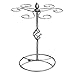 MyGift Classic Elegant Silver Metal Tabletop 6 Wine Glass Display Holder Drying Rack Stand/Air Dry System